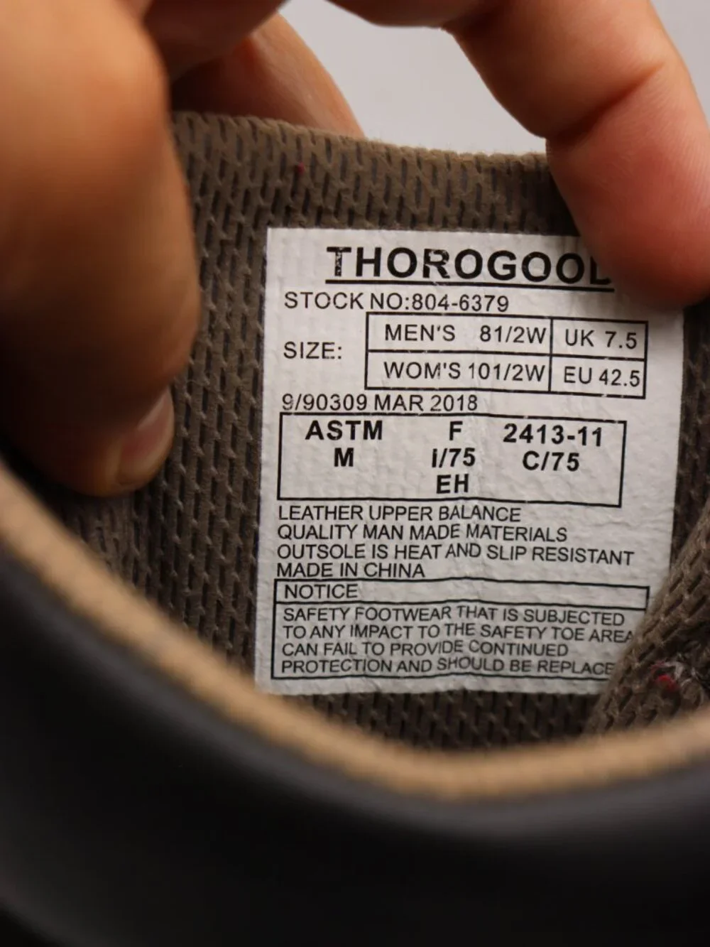 Thorogood HellFire Boots Men's Size 8.5 W Black Leather Zip Steel Toe Boots
